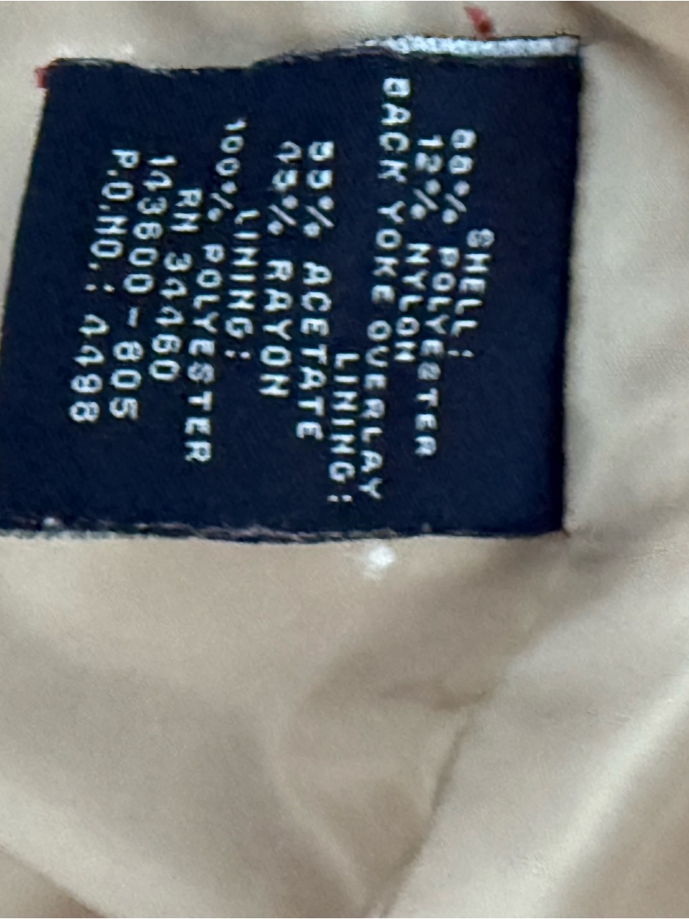 London Fog Khaki Trench Coat - Single-Breasted Detail - Picture 5 of 6